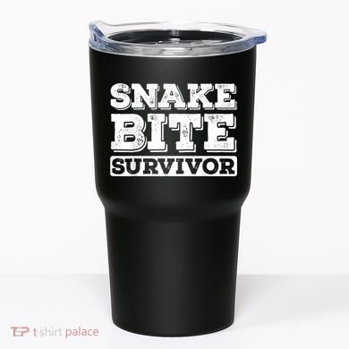 Snake Bite Survivor Venomous Cottonmouth Timber Rattlesnake Tumbler