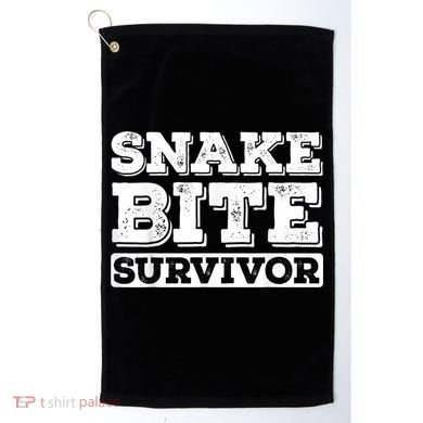Snake Bite Survivor Venomous Cottonmouth Timber Rattlesnake Golf Towel