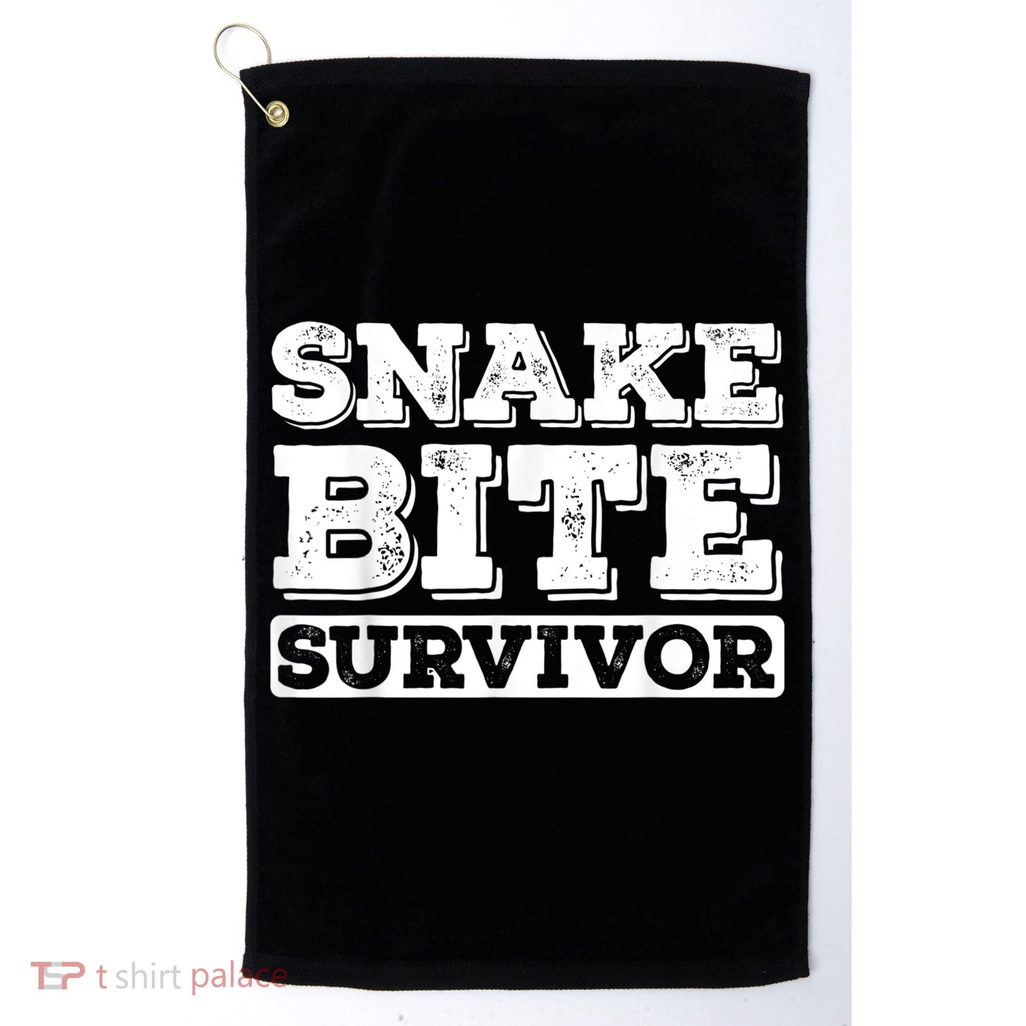 Snake Bite Survivor Venomous Cottonmouth Timber Rattlesnake Golf Towel