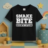 Snake Bite Survivor Venomous Cottonmouth Timber Rattlesnake Toddler T-Shirt thumb 3