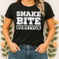 Snake Bite Survivor Venomous Cottonmouth Timber Rattlesnake Women's T-Shirt thumb 2