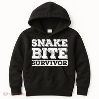 Snake Bite Survivor Venomous Cottonmouth Timber Rattlesnake Kids Hoodie thumb 0