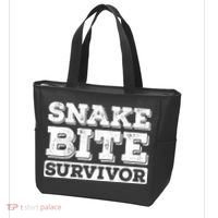 Snake Bite Survivor Venomous Cottonmouth Timber Rattlesnake Tote Bag thumb 3