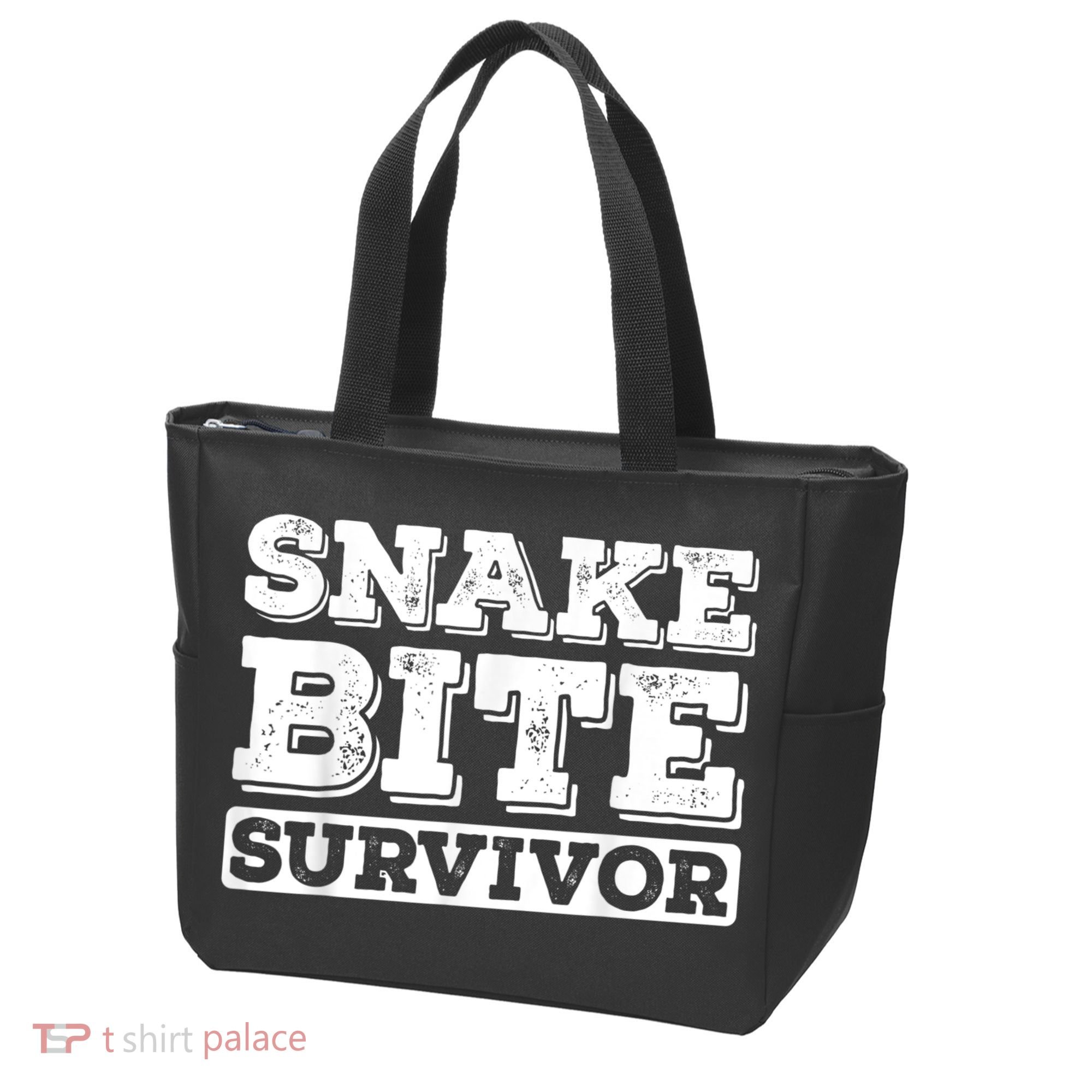 Snake Bite Survivor Venomous Cottonmouth Timber Rattlesnake Tote Bag
