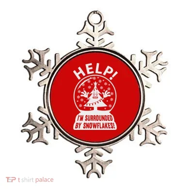 Surrounded By Snowflakes Ornament