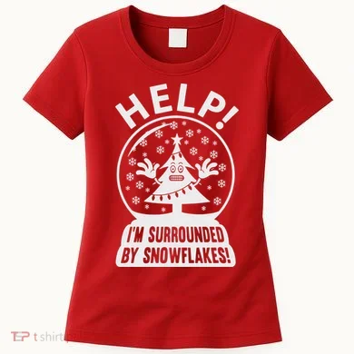 Surrounded By Snowflakes Women's T-Shirt