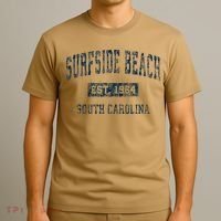Surfside Beach South Carolina Sc Vintage Sports T-Shirt thumb 3
