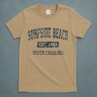Surfside Beach South Carolina Sc Vintage Sports T-Shirt thumb 5