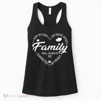 Side by Side or Miles Apart Family Heart Family Women's Tank Top thumb 0