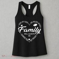 Side by Side or Miles Apart Family Heart Family Women's Tank Top thumb 3