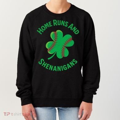 Shamrock Baseball St PaddyS Day Fun Design Gift Women's Sweatshirt
