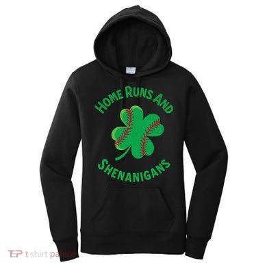 Shamrock Baseball St PaddyS Day Fun Design Gift Women's Hoodie