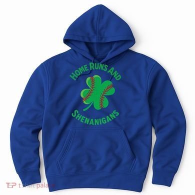 Shamrock Baseball St PaddyS Day Fun Design Gift Hoodie
