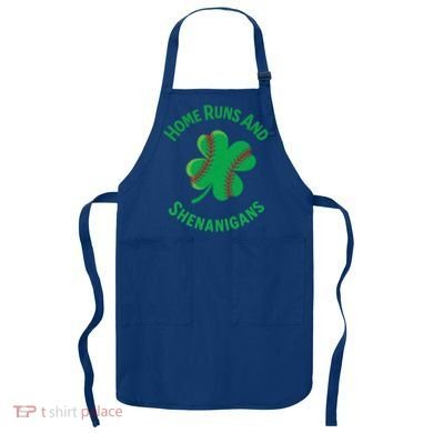 Shamrock Baseball St PaddyS Day Fun Design Gift Apron