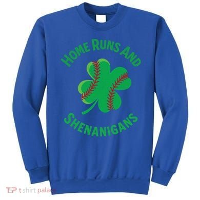 Shamrock Baseball St PaddyS Day Fun Design Gift Sweatshirt