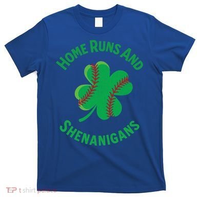Shamrock Baseball St PaddyS Day Fun Design Gift T-Shirt