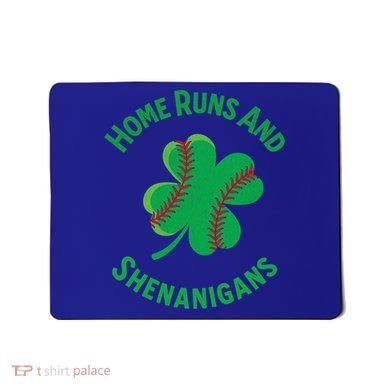 Shamrock Baseball St PaddyS Day Fun Design Gift Mousepad