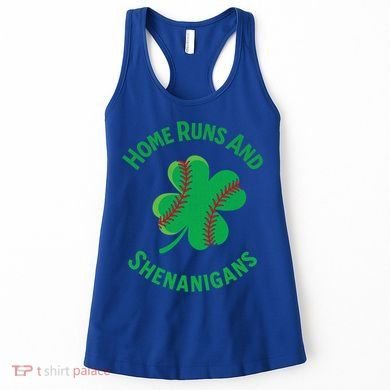Shamrock Baseball St PaddyS Day Fun Design Gift Women's Tank Top