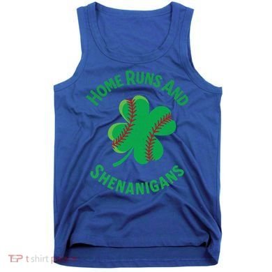 Shamrock Baseball St PaddyS Day Fun Design Gift Tank Top