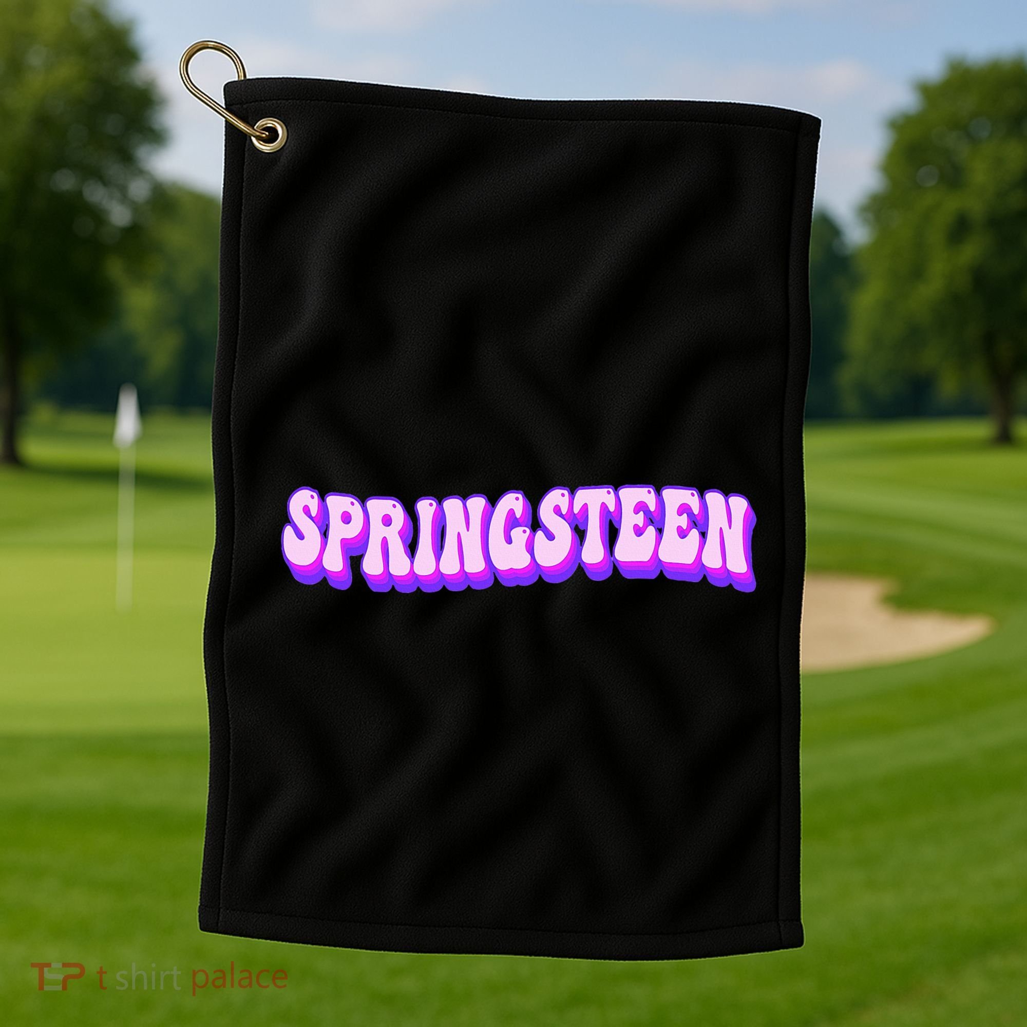 Spring Break Springsteen Vacay Spring Golf Towel