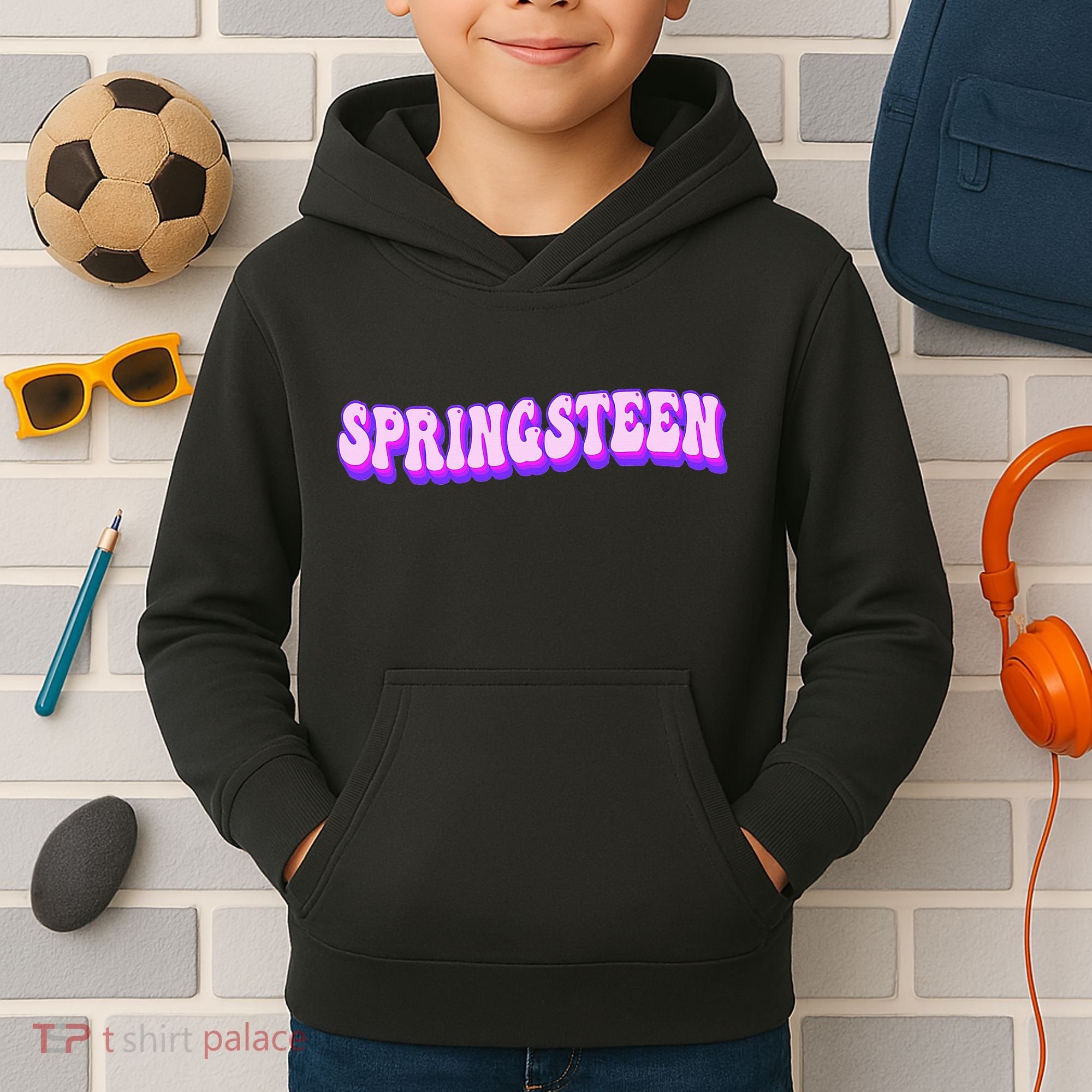 Spring Break Springsteen Vacay Spring Kids Hoodie