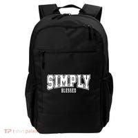 Simply Blessed Sporty Logo Christian Backpack thumb 0
