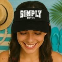 Simply Blessed Sporty Logo Christian Visor thumb 2