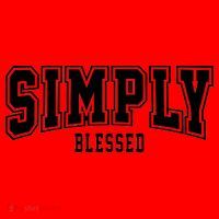 Simply Blessed Sporty Logo Christian Santa Hat thumb 1