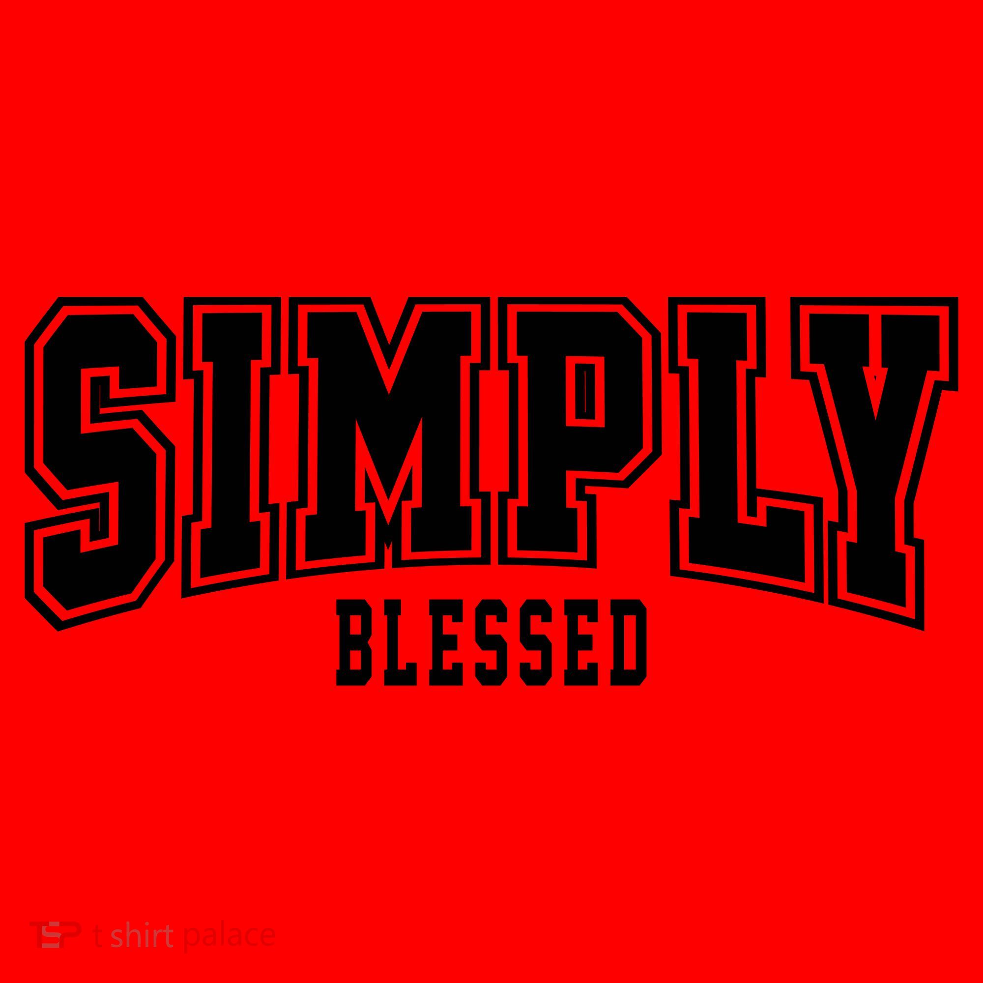 Simply Blessed Sporty Logo Christian Santa Hat