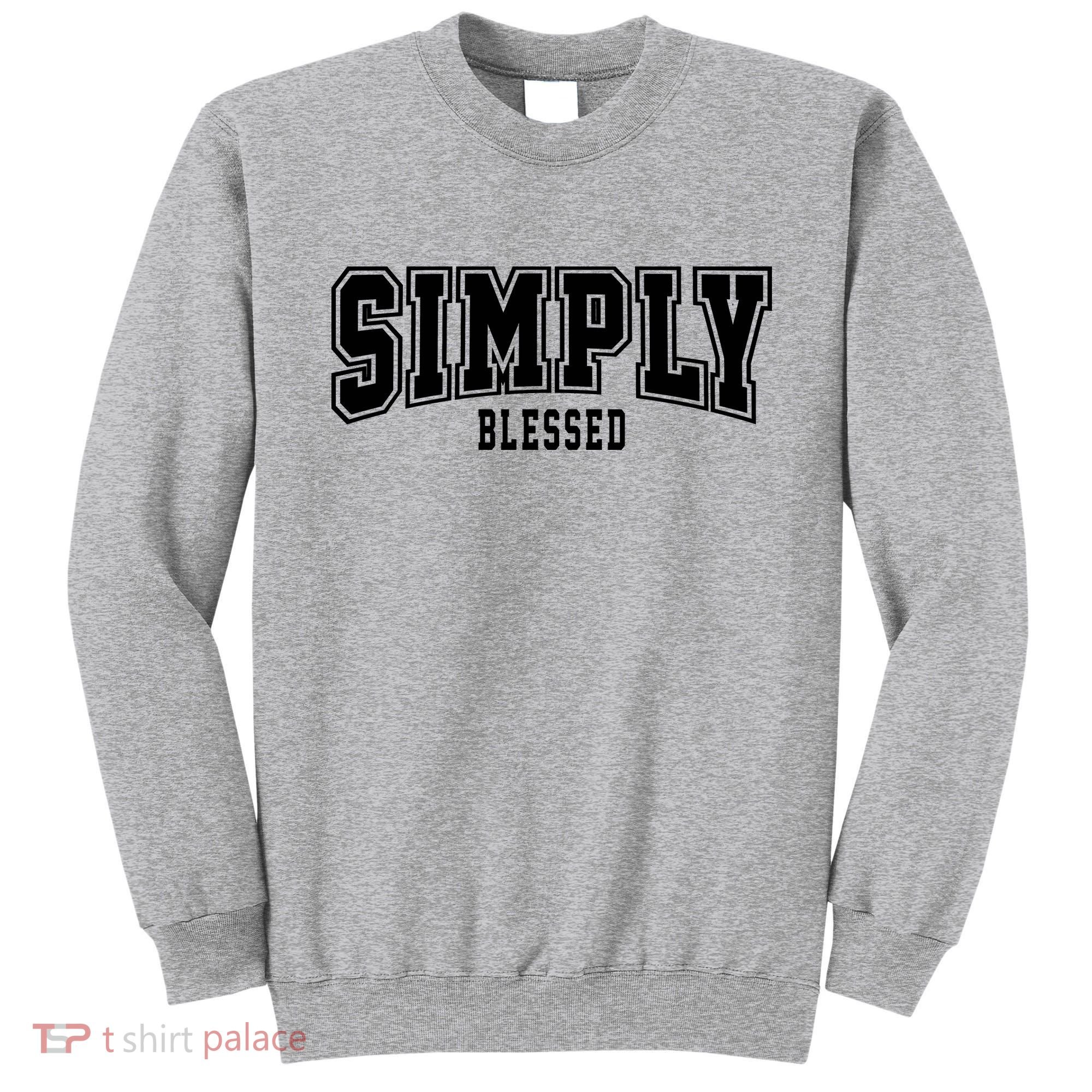 Simply Blessed Sporty Logo Christian Sweatshirt