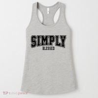 Simply Blessed Sporty Logo Christian Women's Tank Top thumb 0