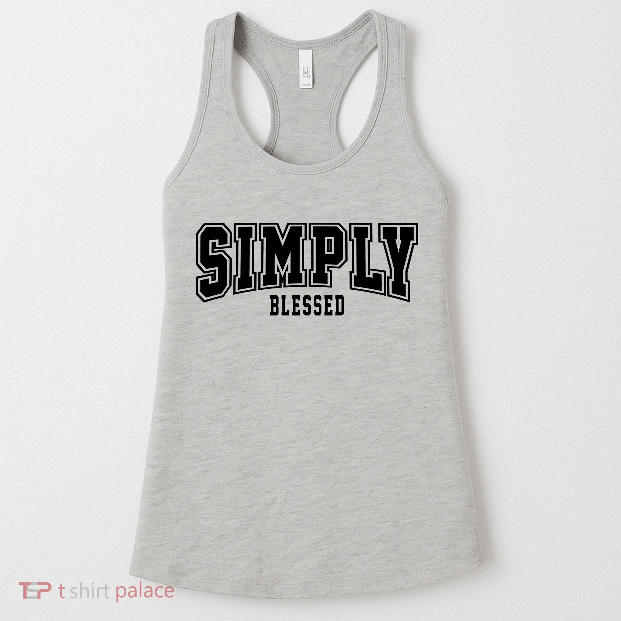 Simply Blessed Sporty Logo Christian Women's Tank Top