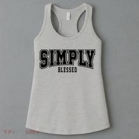 Simply Blessed Sporty Logo Christian Women's Tank Top thumb 3