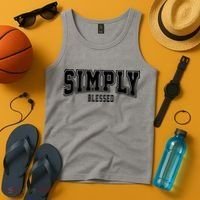 Simply Blessed Sporty Logo Christian Tank Top thumb 4