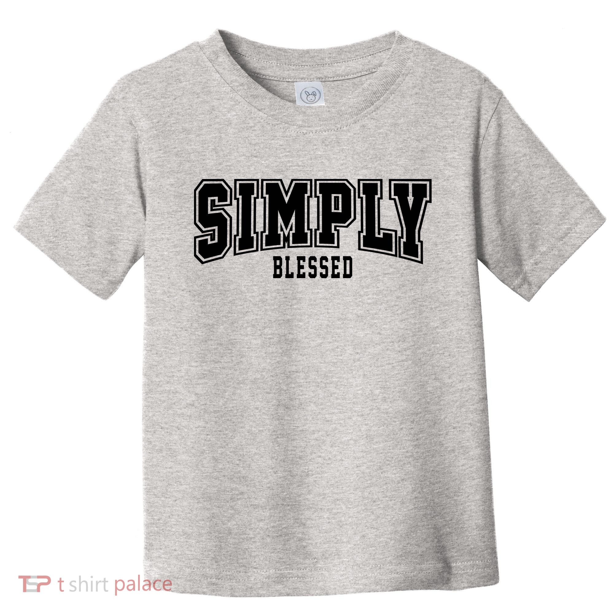 Simply Blessed Sporty Logo Christian Toddler T-Shirt