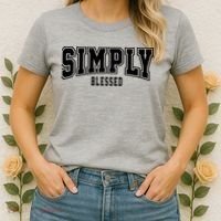 Simply Blessed Sporty Logo Christian Women's T-Shirt thumb 2