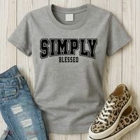 Simply Blessed Sporty Logo Christian Women's T-Shirt thumb 3