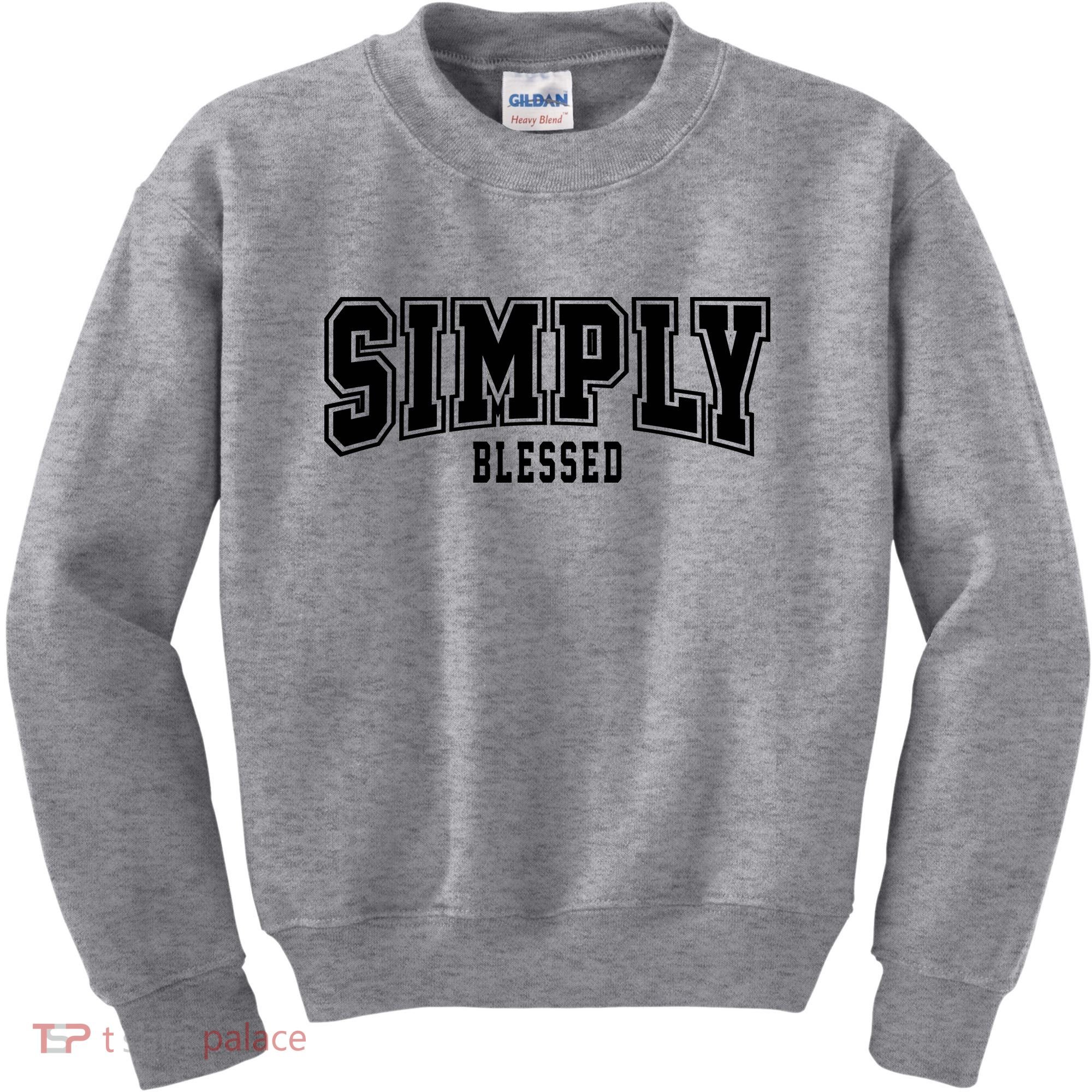 Simply Blessed Sporty Logo Christian Kids Sweatshirt