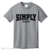 Simply Blessed Sporty Logo Christian Kids T-Shirt thumb 0