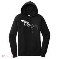 Spooky Boop Skeleton Hand Touch Nose Cat Halloween Costume Women's Hoodie thumb 0