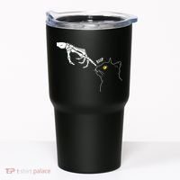Spooky Boop Skeleton Hand Touch Nose Cat Halloween Costume Tumbler thumb 0