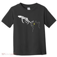 Spooky Boop Skeleton Hand Touch Nose Cat Halloween Costume Toddler T-Shirt thumb 0