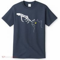 Spooky Boop Skeleton Hand Touch Nose Cat Halloween Costume T-Shirt thumb 0