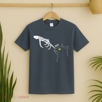 Spooky Boop Skeleton Hand Touch Nose Cat Halloween Costume T-Shirt thumb 2