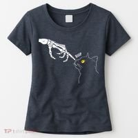 Spooky Boop Skeleton Hand Touch Nose Cat Halloween Costume Women's T-Shirt thumb 0