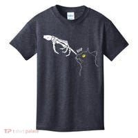 Spooky Boop Skeleton Hand Touch Nose Cat Halloween Costume Kids T-Shirt thumb 0