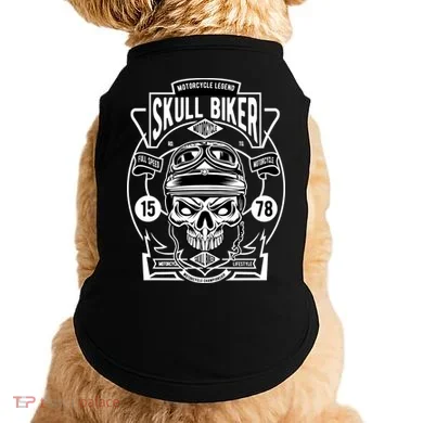Skull Biker Doggie Tank