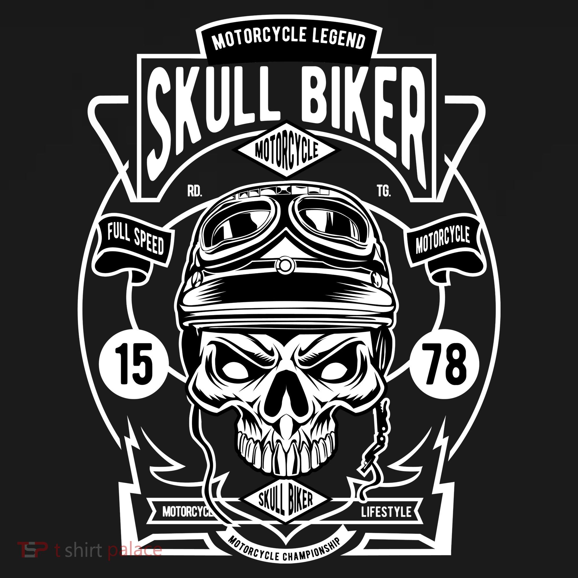 Skull Biker T-Shirt