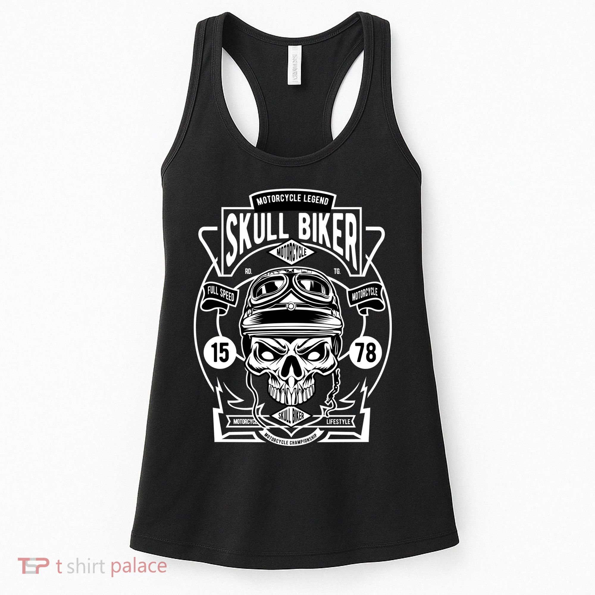 Skull Biker Women's Tank Top
