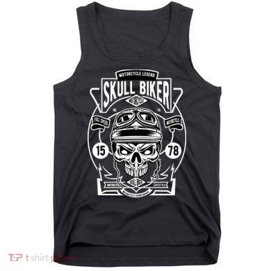Skull Biker Tank Top